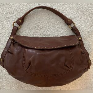Brown Leather Lucky Shoulder Bag - Women's Hobo Purse. Like new. Used once.